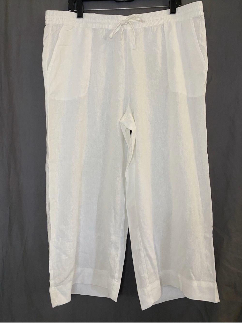 Stella Parker white linen pant - Picture 1 of 4